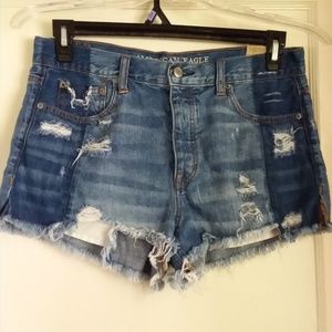 American Eagle Vintage Festival two tone shorts